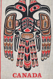 Vintage 1970s Pacific Northwest Canada Totem Souvenir Tea Towel | by Skemo