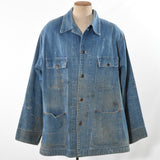 Vintage 1970s Denim Workwear Chore Coat |  2XL |  by Big Mac