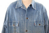 Vintage 1970s Denim Workwear Chore Coat |  2XL |  by Big Mac