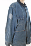 Vintage 1970s Denim Corduroy Workwear Chore Coat |  2XL |  by Sears Work Leisure