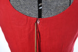 Vintage 1990s Red Sleeveless Sheath Short Dress | Size Medium | by Peter Sake
