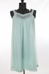Vintage 1960s Green Babydoll Nightgown Peignoir Robe Set  | Small | by Vanity Fair