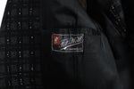 Vintage 1950s Black Pink Gray Patch Pocket Rockabilly Check Suit Jacket   |  Size 40