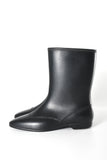 Vintage 1960s Black Go Go Lined Winter Boots | Size 8  no