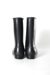 Vintage 1960s Black Go Go Lined Winter Boots | Size 8  no