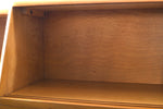 Vintage 1950s King Size Utility Bookcase Headboard Wheat M790 6/6  | Heywood Wakefield