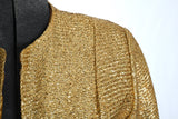 Vintage 1960s Gold Bolero Jacket   |   Small   |   by Glentex
