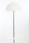 Vintage 1960s Domed White Acrylic Chrome Lucite Table MCM Floor Lamp | by Nessen Studio N.Y.