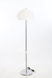 Vintage 1960s Domed White Acrylic Chrome Lucite Table MCM Floor Lamp | by Nessen Studio N.Y.