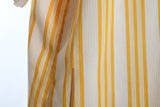 Vintage 1970s Yellow Striped Short Sleeve Button Down Shirt  | 17.5 2XL | Van Heusen