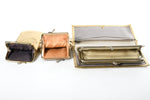 Vintage 1960s Gold 3 Piece Wallet, Short, Long Cigarette Case Matching Set