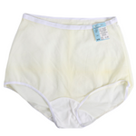 vintage 1960s pale yellow girdle panty with double nylon mushroom gusset size medium by Penneys Gaymode