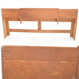 Vintage 1950s King Size Utility Bookcase Headboard Wheat M790 6/6  | Heywood Wakefield