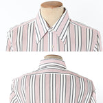 Vintage 1970s Funky Striped Button Down Sheer Shirt   |   XL   |   by Towncraft