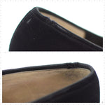 Vintage 1940s Peep Toe Oxford Heel with Black Suede Satin Trim