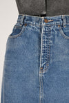 Vintage 1980s Blue Denim Short Jean Skirt   |   XS  Small   |   by Calvin Klein