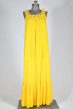 Vintage 1970s Sheer Yellow Nightgown or Coverup   |   Medium Tall   |   by Juli Jr