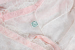 Vintage 1950s Pink Trim Lace Slip   |   Small Medium   |   by Gillium