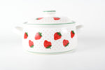 Vintage 1960s - 1970s Ceramic Strawberries Covered Casserole Dish   |   by Rosenthal - Netter