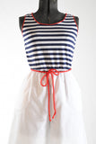 Vintage 1970s Navy White Nautical Culotte Romper   |   XS Small   |   by Toni Todd