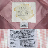 Vintage 1990s Pink Metallic Long Rain Trench Coat | Size 16 | by Fleet Street