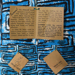 Vintage 1960s Blue Tahitian Print Never Worn Hawaiian Maxi Dress  | Size XS | by Pomare-Tahiti