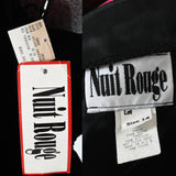Vintage 1980s Jewel Tone Bows Short Black Velvet Cocktail Dress  | Size Large  | by Nuit Rouge