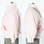 Vintage 1980s Light Pink Insulated Puffy Short Coat  | XL | by PAO