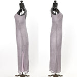 Vintage 1990s Purple Empire Waist Sleeveless Evening Dress  | Size XS  | by Mirrors