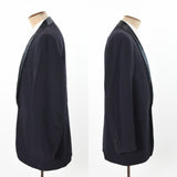 Vintage 1950s Navy Blue Shawl Collar Dinner Jacket   |  Size 41  |   After Six by Rudofker