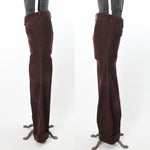 Vintage 1970s Brown Wide Flare Corduroy Pants  | Large