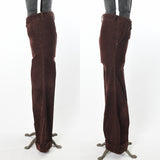 Vintage 1970s Brown Wide Flare Corduroy Pants  | Large