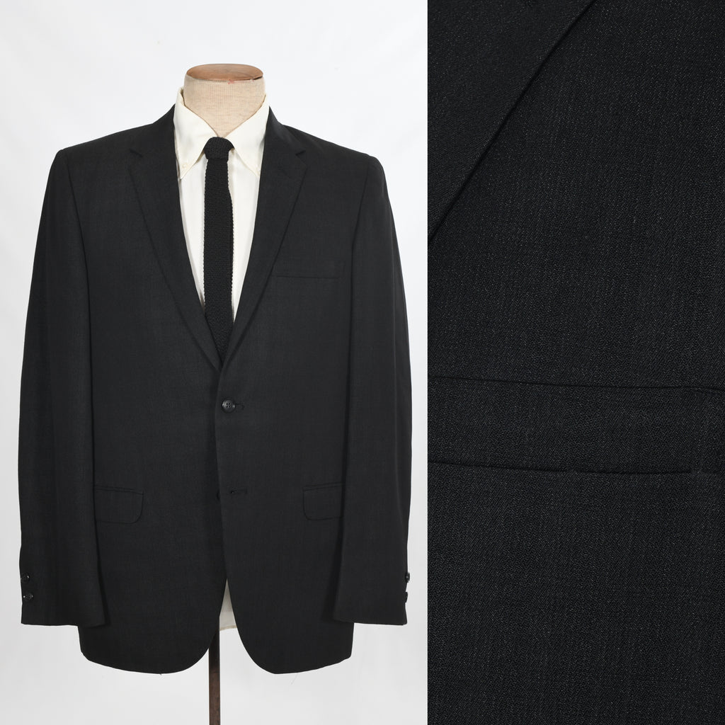 Vintage 1960s Black Check Suit Jacket | Size 38 | Towncraft